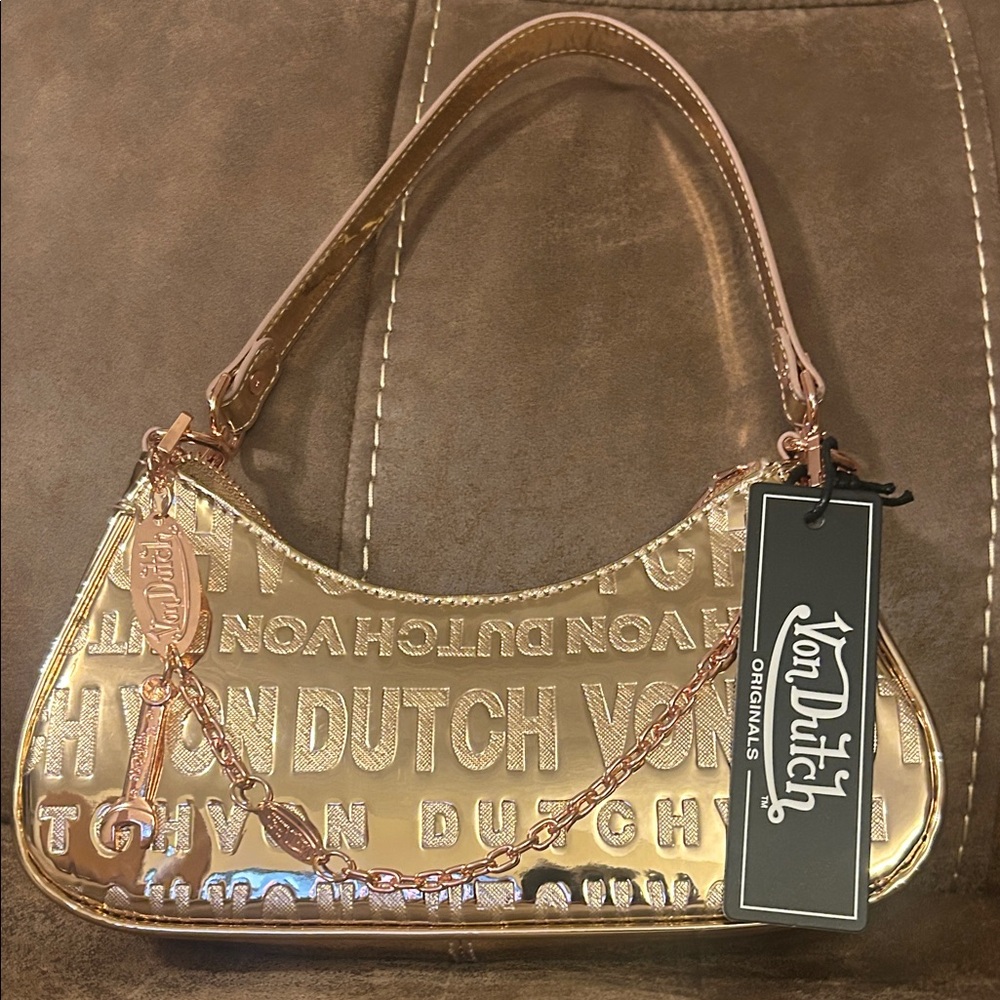 Von Dutch Rose-Gold Women's Bag